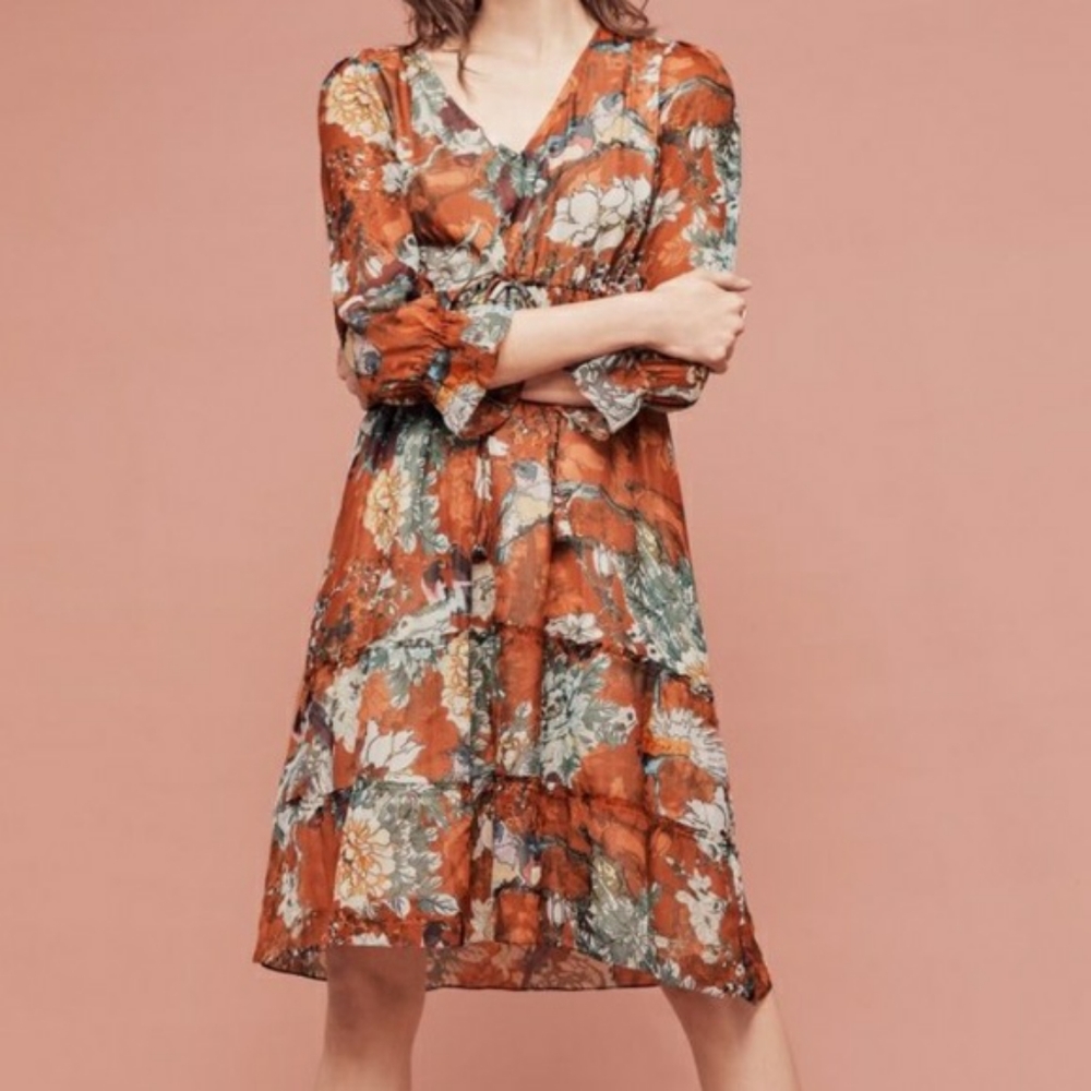 Anthropologie Zeri Peasant Dress